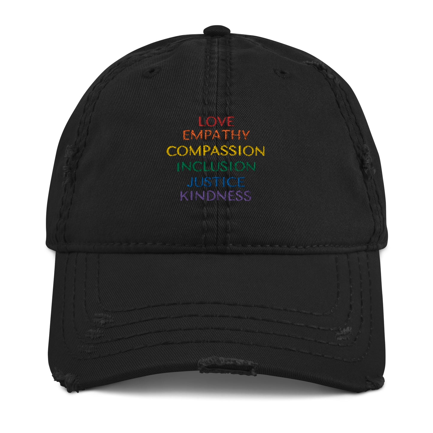 Pride on DA' YARD Embroidered Distressed Hat