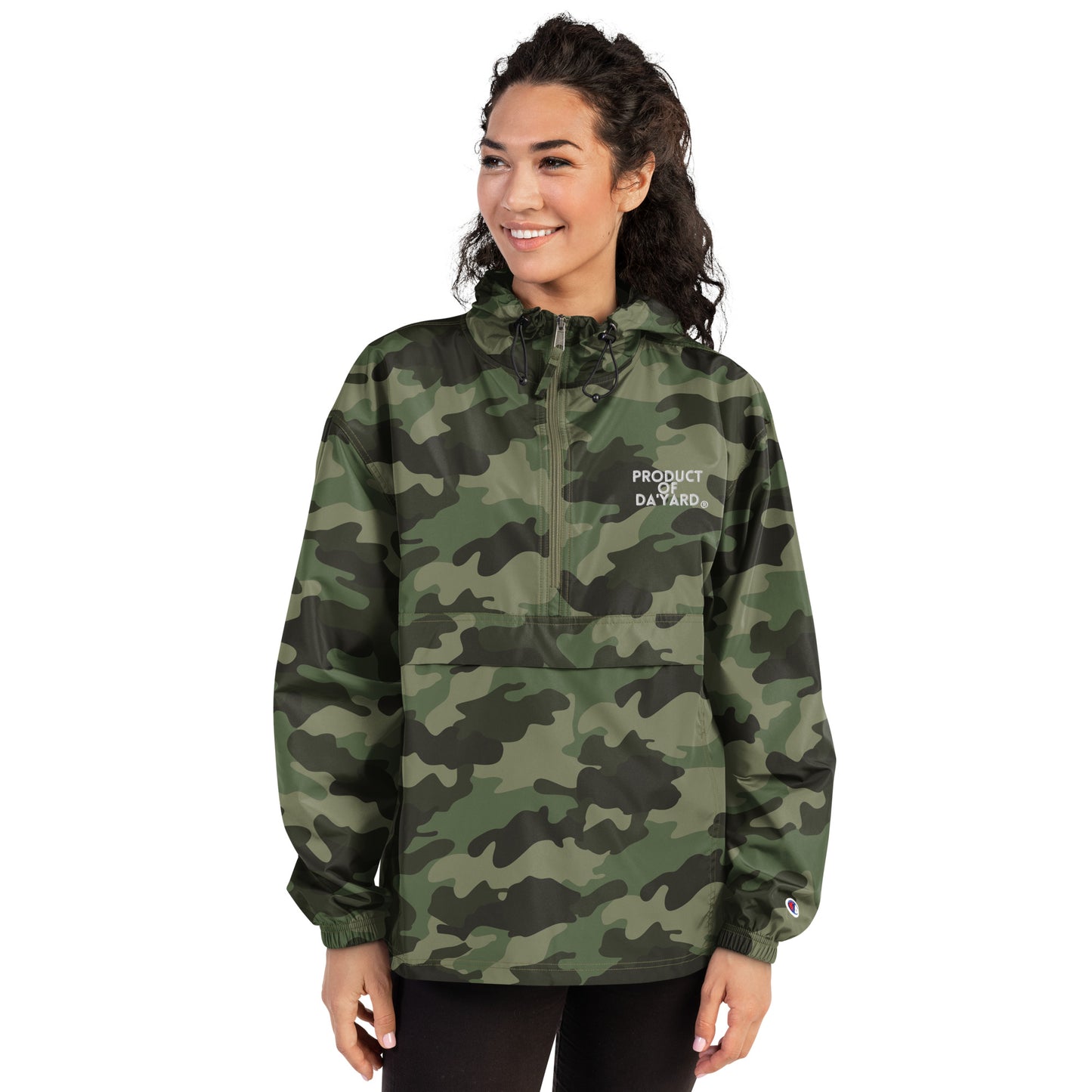 Product of DA' YARD Embroidered Champion Packable Jacket